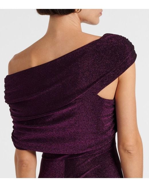 Diane von Furstenberg Purple Agustin Jersey Maxi Dress