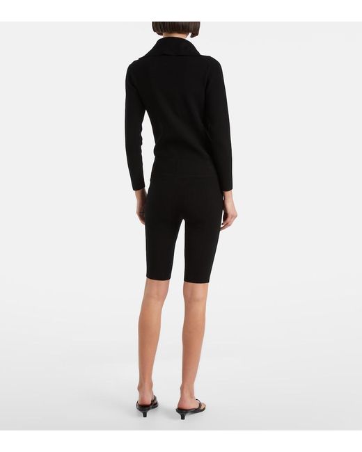 Totême Black Knitted Shorts