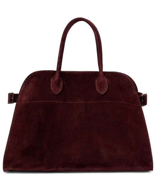 The Row Margaux 15 Suede Tote | Lyst