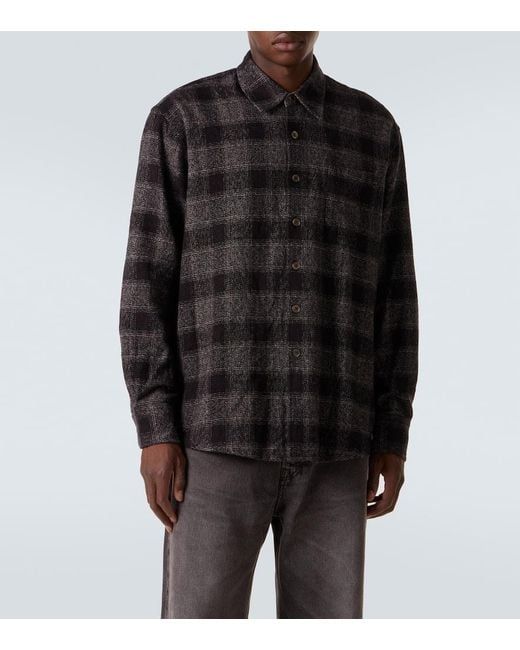 Camisa Above De Algodon A Cuadros Our Legacy de hombre de color Black