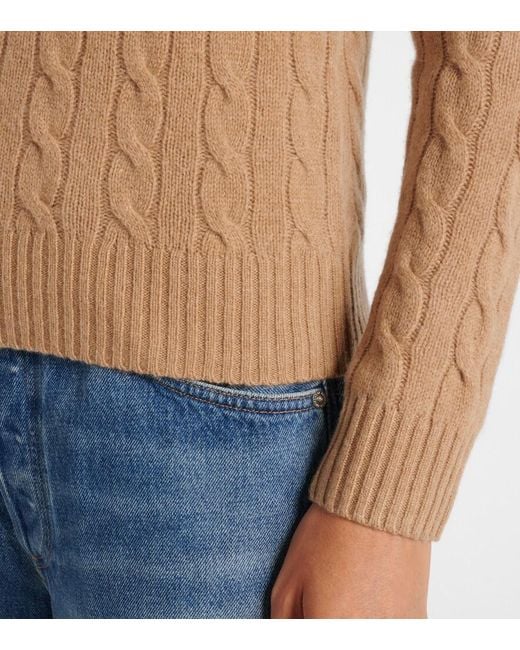 Polo Ralph Lauren Brown Julianna Wool And Cashmere Sweater
