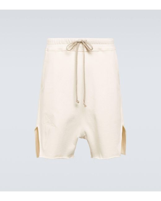 Rick Owens Natural Cotton Shorts for men