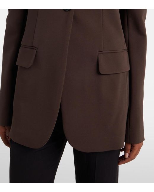 Sportmax Brown Single-Breasted Blazer