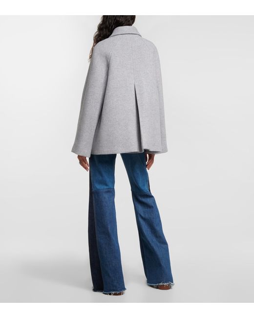 Cappotto in misto lana di Chloé in Grigio | Lyst