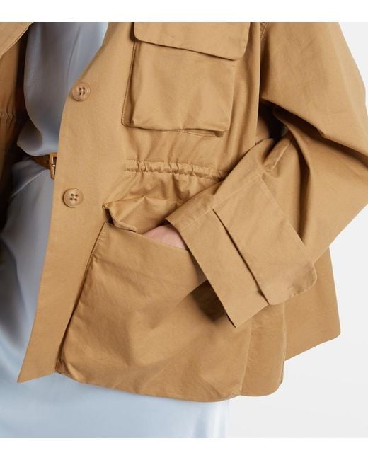 Dorothee Schumacher Brown Cotton Field Jacket