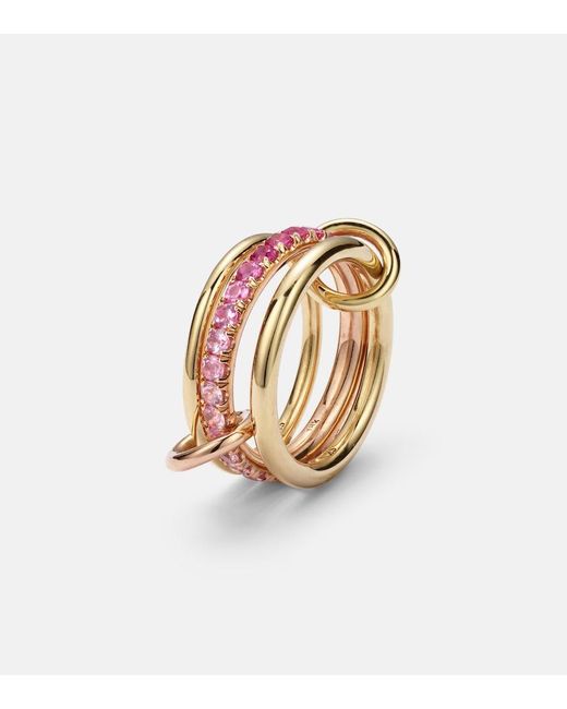 Spinelli Kilcollin White Petunia 18Kt Ring With Sapphires