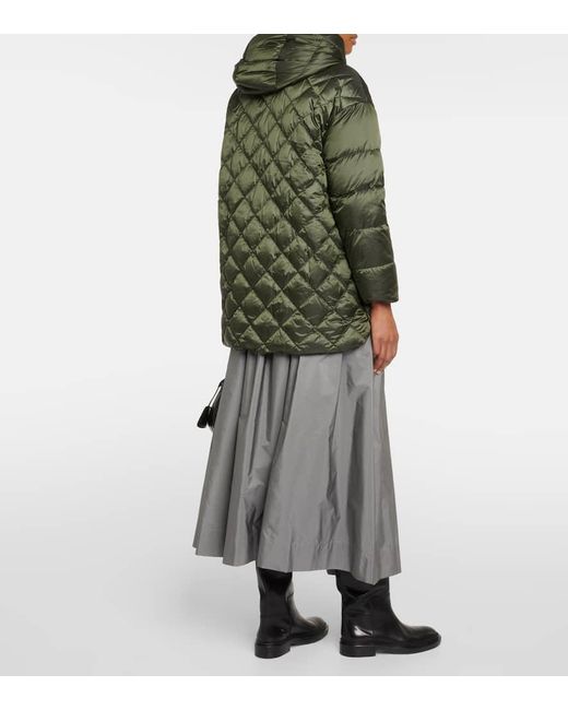 Max Mara Green The Cube Quilted Down Jacket
