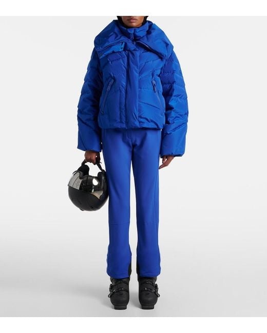 Goldbergh Blue Liora Quilted Down Ski Jacket