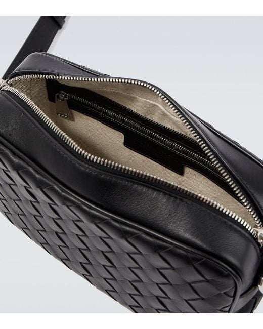 Sac A Bandouliere Small En Cuir Intrecciato Bottega Veneta pour homme en coloris Black