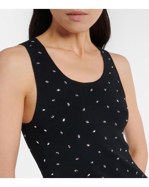 Altuzarra Blue Geordie Embellished Jersey Midi Dress