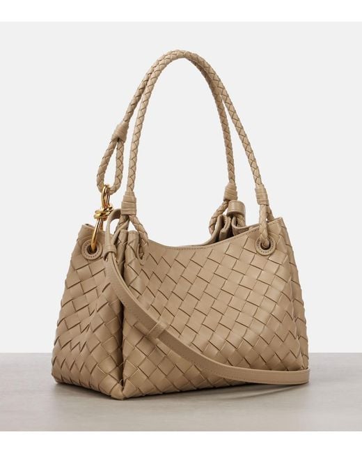 Bottega Veneta Natural Tote Bag Parachute Medium Aus Leder
