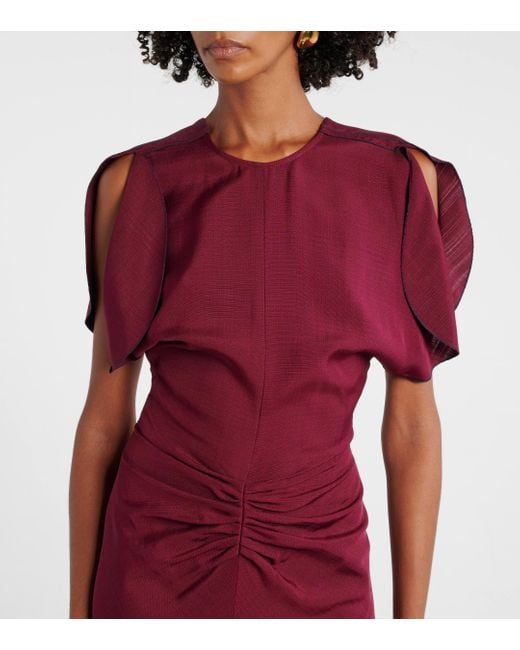 Victoria Beckham Gathered Midi Dress