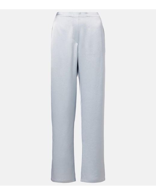 Leset Blue Barb Painter Satin Pants