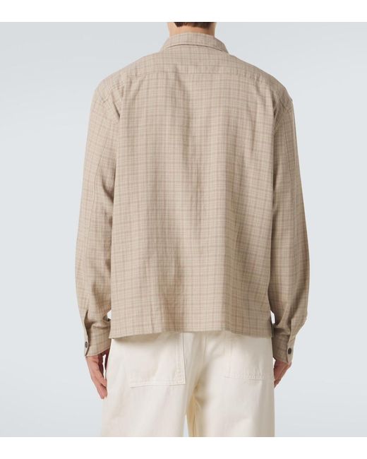 FRAME Natural Plaid Shirt for men