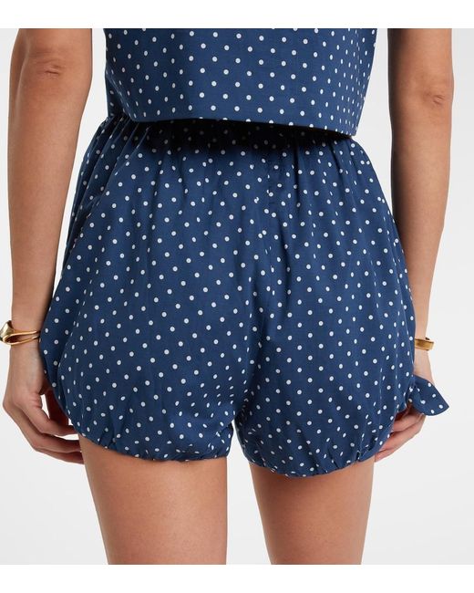 Posse Blue Rosie Polka-Dot Shorts