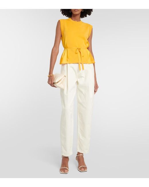Top Rosalia Jonathan Simkhai en coloris Yellow