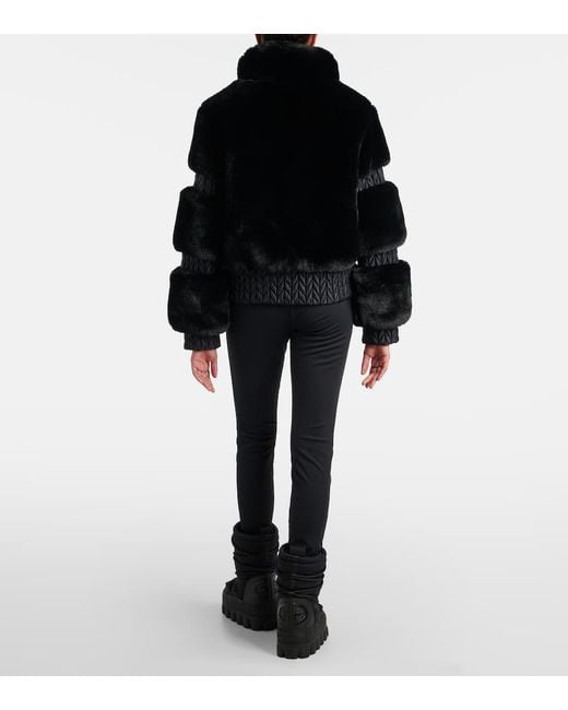 Goldbergh Black Furry Ski Jacket