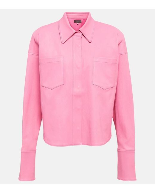 Stouls Pink Josh Leather Jacket
