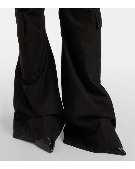 Rick Owens Black Drkshdw Jumbo Belas Cotton Cargo Pants