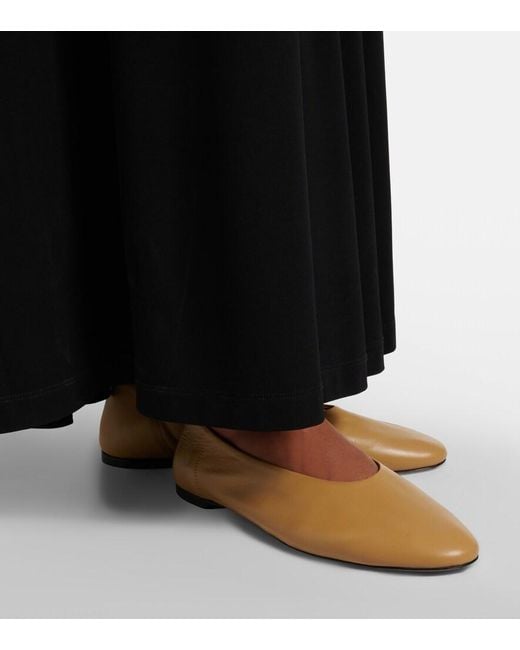Totême  Natural Leather Ballet Flats