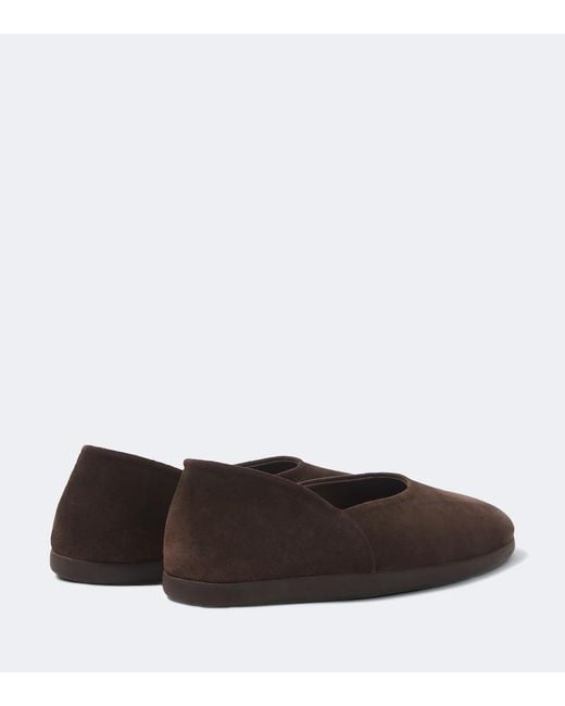 STÒFFA Brown Suede Slip-On Shoes for men