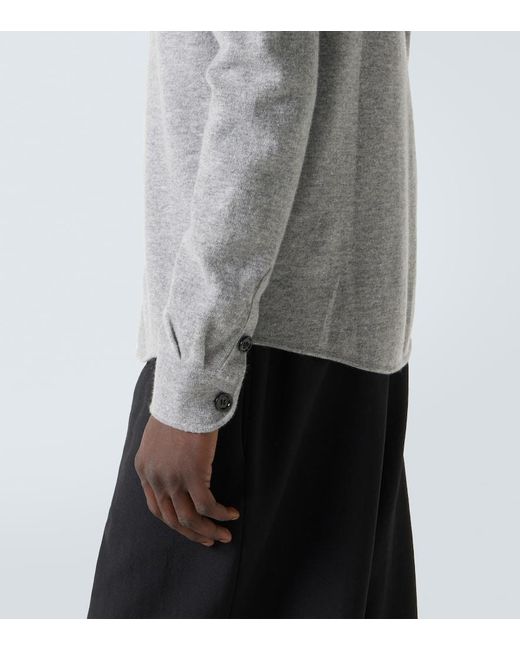 Allude Hemdjacke Aus Wolle Und Kaschmir in Gray für Herren