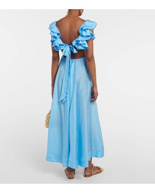 Abito Lungo Halcyon di Zimmermann in Blue