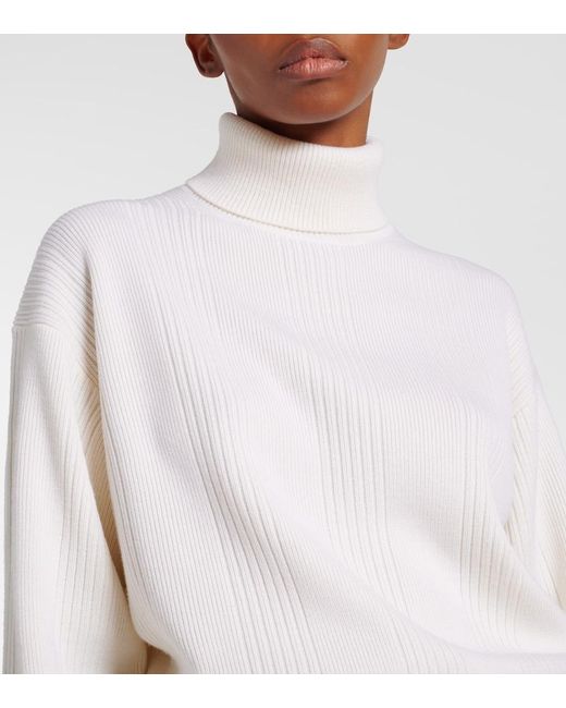 Chloé White Iconic Milk Wool-Blend Sweater