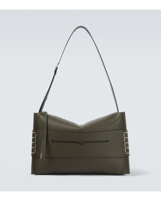J.W. Anderson Gray Loafer Leather Messenger Bag for men