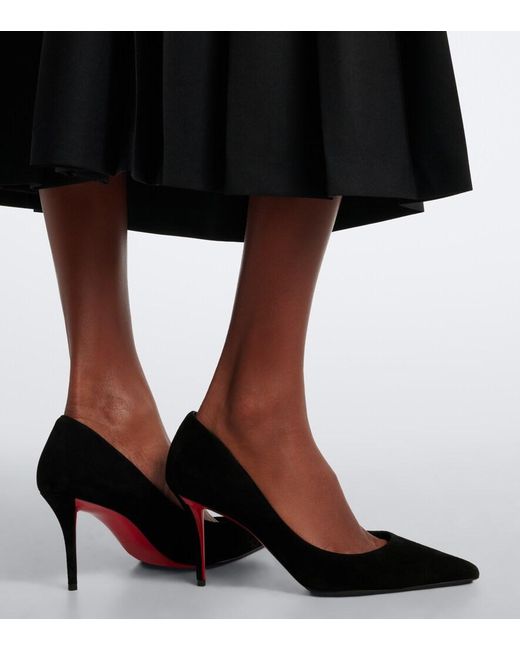 Christian Louboutin Black Miss Z Suede Pumps