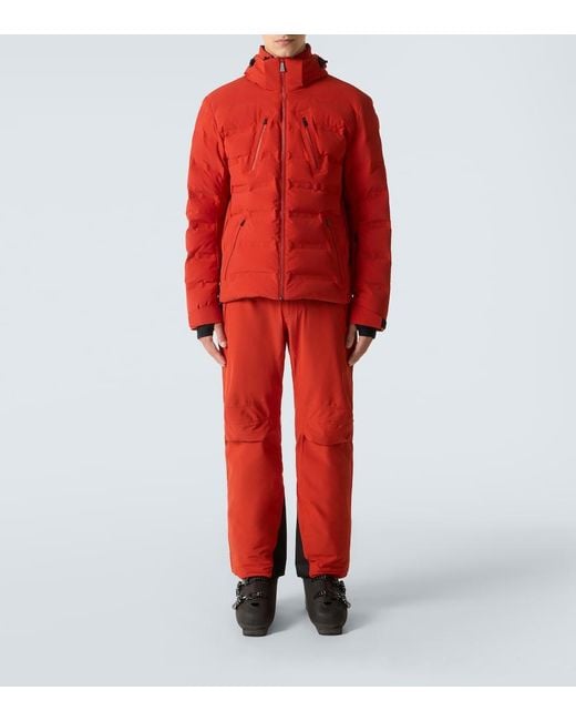 Aztech Mountain Red Nuke Suit Down Ski Jacket for men