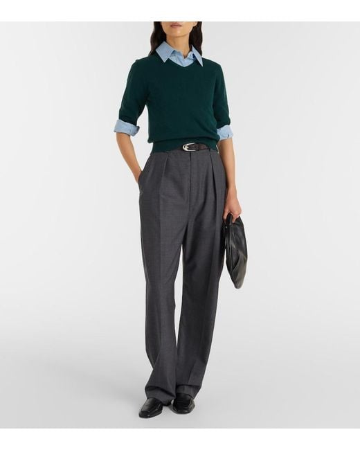Extreme Cashmere Green N°400 Mel Cashmere Sweater