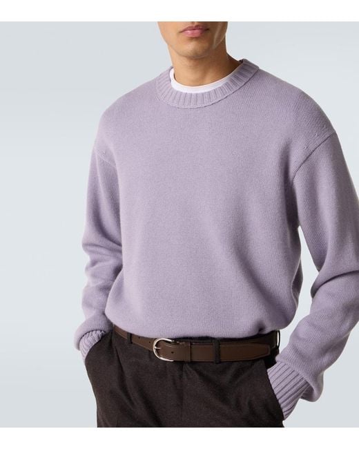 Jersey De Cachemir FRAME de hombre de color Purple