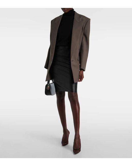 Wolford Gray Bleistiftrock Jenna Aus Lederimitat