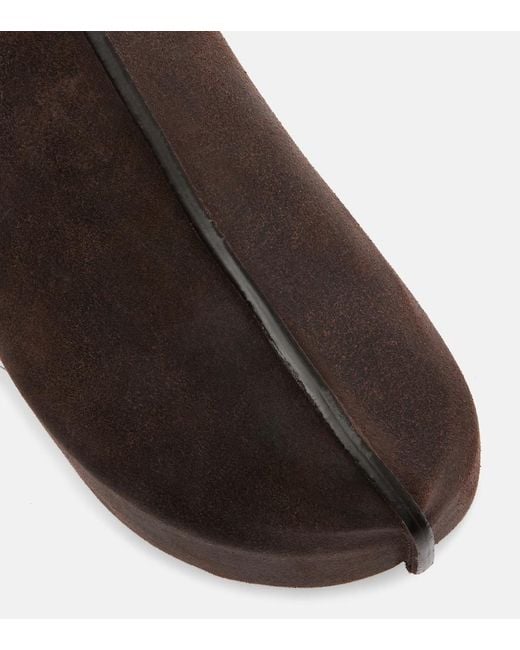 J.W. Anderson Brown Suede Platform Mules
