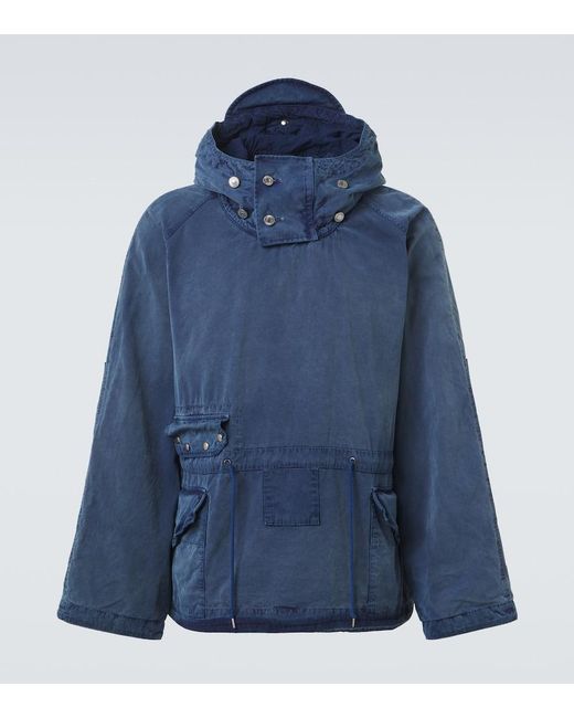 A.PRESSE Blue Cotton Jacket for men