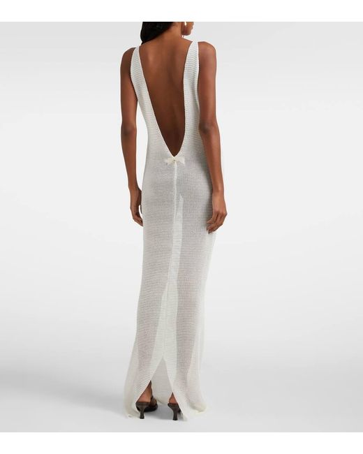 Bananhot White Maxikleid