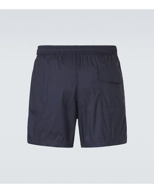 Thom Sweeney Blue Swim Trunks for men