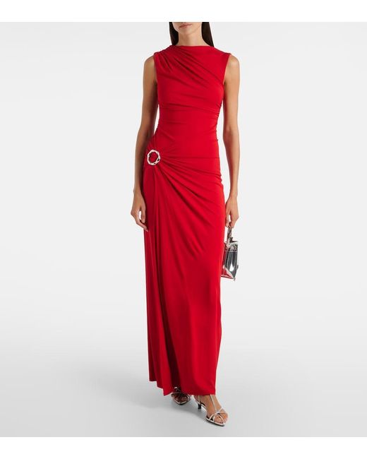 Jonathan Simkhai Blain Gathered Jersey Gown