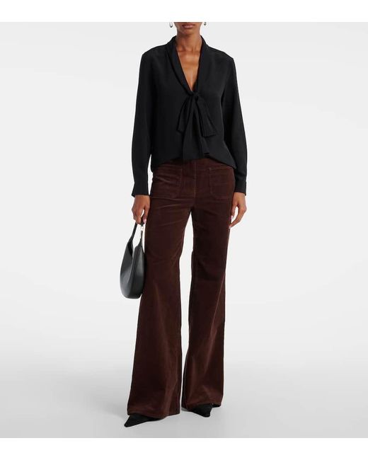 Nili Lotan Brown Weite Hose Florence Aus Cord