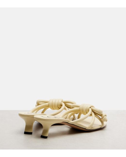 Loewe Natural Flamenco 45 Leather Mules