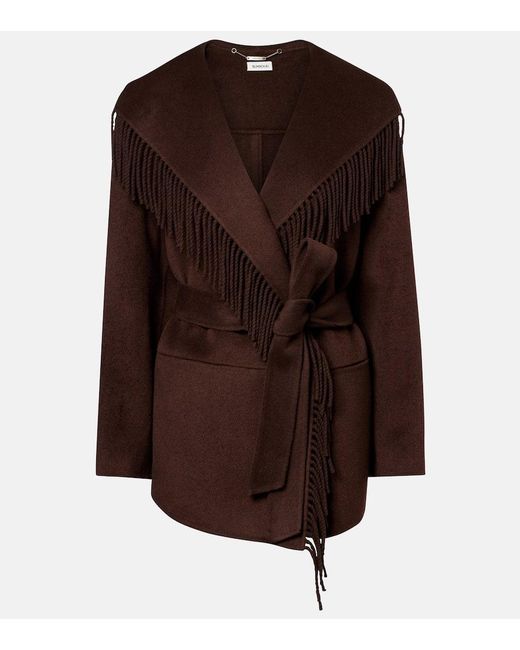Jonathan Simkhai Brown Jacke Rowen Aus Einem Wollgemisch