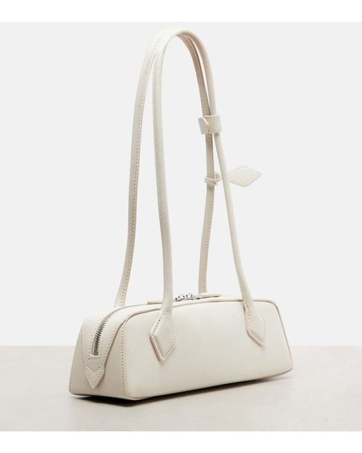 Alaïa White Le Teckel Small Leather Shoulder Bag