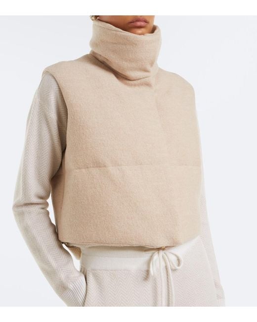 Eleventy Natural Wool Down Vest