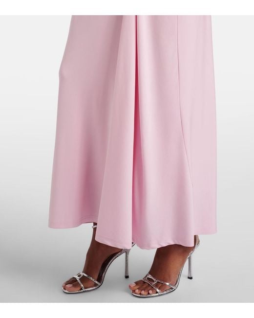 fraiche by j ruched jersey maxi dress Fraiche By J Ruched Long Sleeve Mock Neck Jersey Dress in Gray Size Large  $88