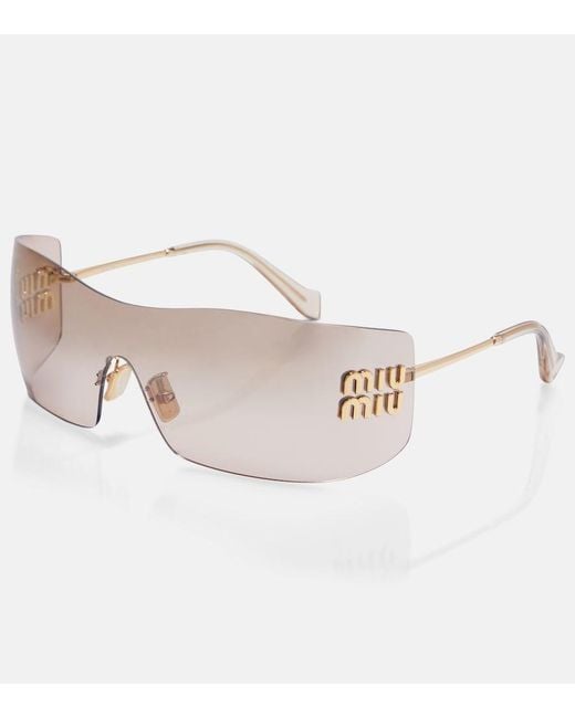 Miu Miu Natural Aube Shield Sunglasses