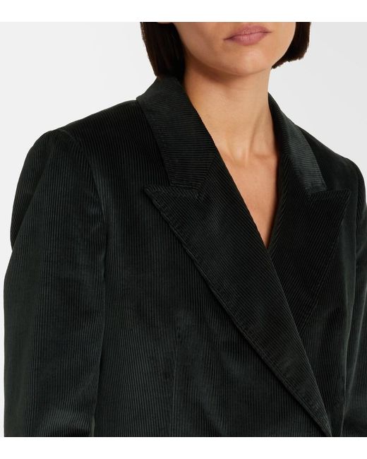 Gabriela Hearst Black Angela Cotton Corduroy Blazer