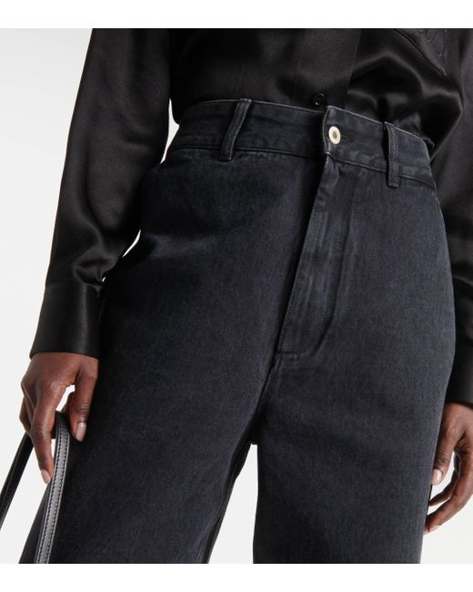 Jean ample Anagram a taille haute Loewe en coloris Black