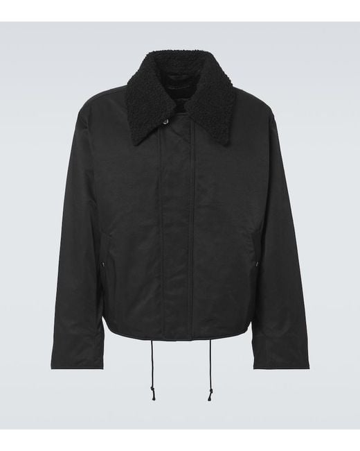 Our Legacy Black Ace Cotton-Blend Jacket for men