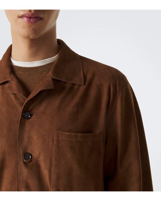 Arma Brown Nico Suede Jacket for men